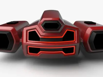 Racing Spaceship Antares 3D model