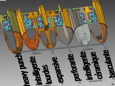 9mm boxer anvil sealer primer mix cup explosive compound braz... Free 3D model