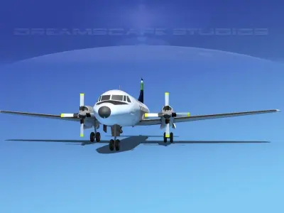 Convair CV-580 Air Ontario 3D model