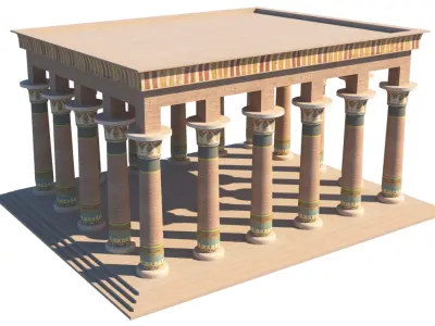 Ancient Egyptian Building 3D model