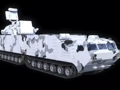 SA-15 Tor-M2DT Low-poly 3D model