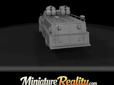 1-87 boston fire department truck Print Ready STL 3D print model