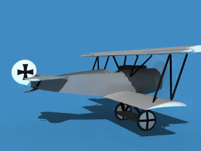 Fokker D-VI V00 3D model