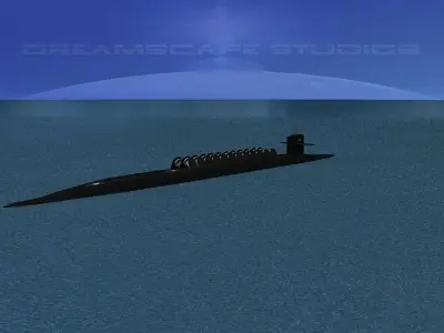 Ohio Class USS Florida SSGN-728 3D model