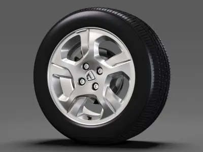 Dacia Logan wheel 2016 3D model