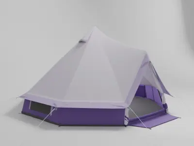 Tent Camping 3D model