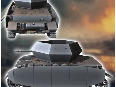 Flakpanzer IV AA Ostwind - miniatures tabletop scenery 3D print model