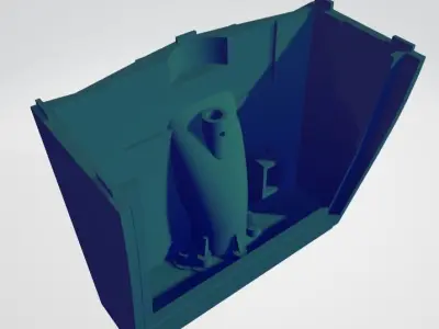 Jet propelled RC boat for 3D printing 3D print model