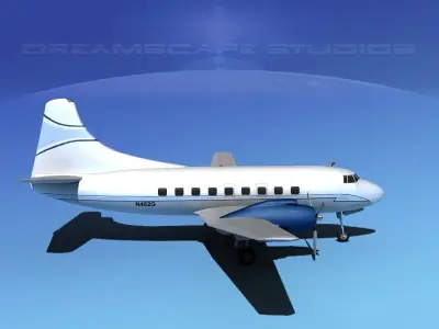 Martin 202 Executive 3 3D model