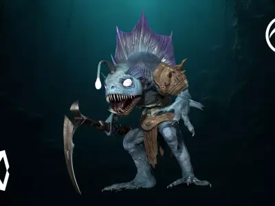 Murloc 2 Low-poly 3D model
