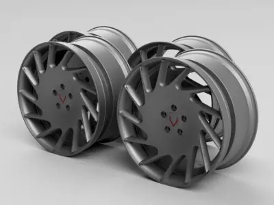rim Vossen VLE1 rim 3D model
