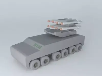 Abrams 3iAE missle launcher Free 3D model