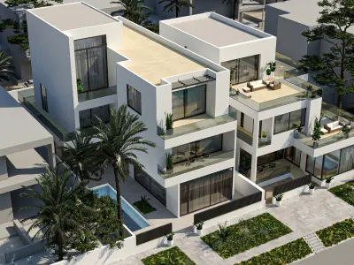 Private Villa beach 3D model