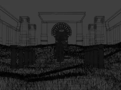 Temple Animation 3D model