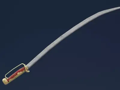  Ancient Sword Low-poly 3D model