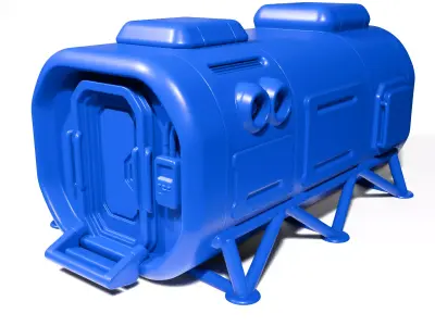 sci-fi modular houses 3D print model