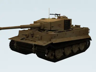 Panzerkampfwagen VI Sd kfz 181 Tiger I ausf E Late production 3D model
