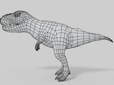 3D T-Rex Model t - rex dinosaur Low-poly 3D model