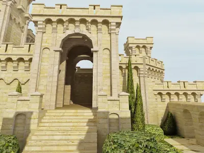 Medieval Castle 3D model