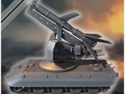 E-100 mit Raketenwerfer R-1 Rakete Entwicklung rocket artillery 3D print model