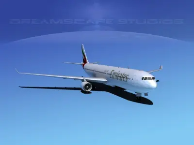 Airbus A330-300 Emirates 3D model