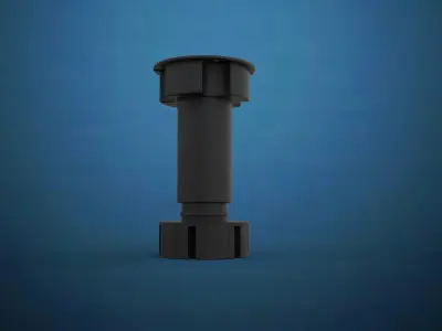 Furniture Leg with high shock resistance Free 3D model