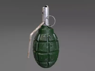 Grenade F-1 Low-poly Low-poly 3D model