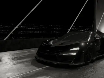 McLaren Senna animation Free 3D model