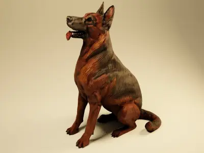 3D German Shepherd Dog 3D model