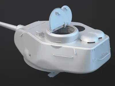T-34-85 Turret High-Poly 3D model