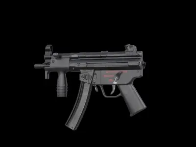MP5K MP5KN with Scope Mount Low-poly 3D model