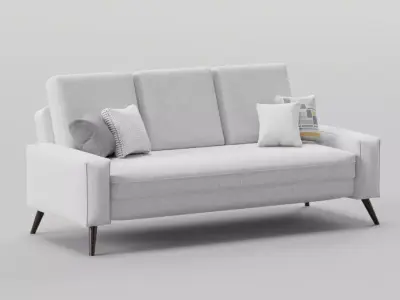 Scandinavian 3-seater sofa Free 3D model