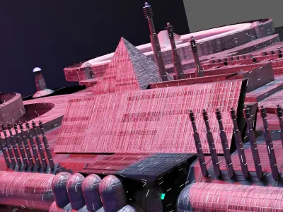 Fighter Drone by Art SSFK Low-poly 3D model