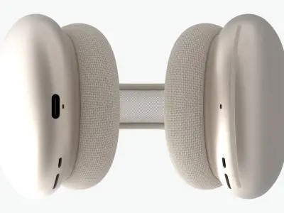 Apple Airpods Max Starlight 3D model