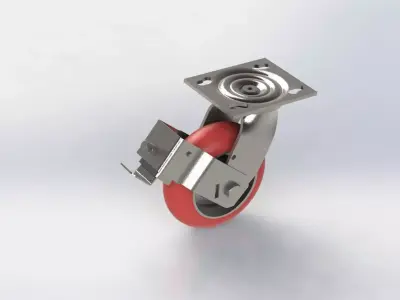 Rodizio Mult Rodas GS 62 BCE FP Wheel 3D model