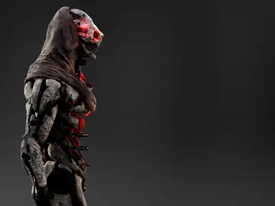 Sci Fi Cyborg  Low-poly 3D model