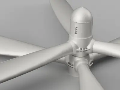 mechanical Fan 3 UAV drone propeller 3D model