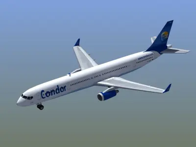 B757 300 Airliner 3D model