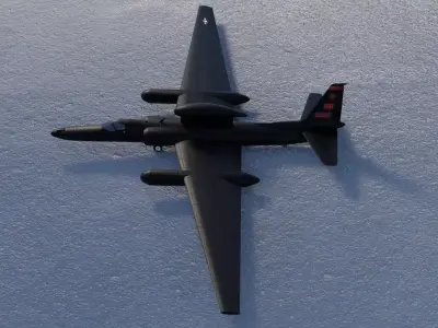 Lockheed U 2S Dragon Lady Free low-poly 3D model