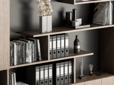Office Furniture - Manager Set 3D model
