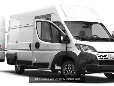 Stellantis Electric Panel Van HQ Interior L4H3 2025 3D Model Collection