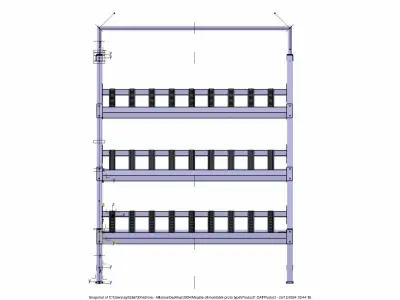 Welded mechanical furniture 3D model