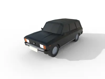Lada 2104 1984 - 1534 poly - 5 Diffirent Colour Low-poly Low-poly 3D model