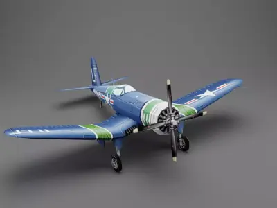 F4u aviation 3D model
