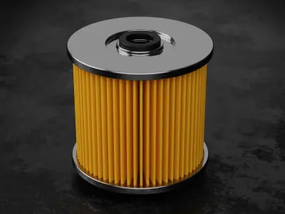Car Filter Type D 3D model