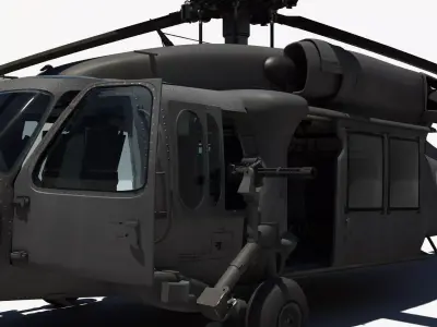 Military Blackhawk 3D model