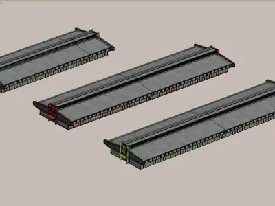Industrial warehouse building model 3D model