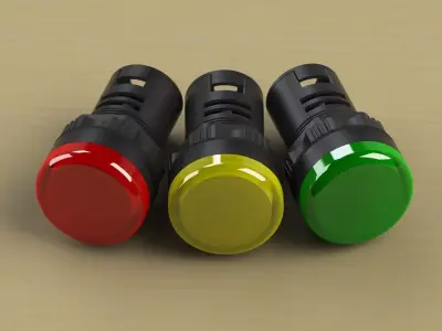 LED Light 24230V d22 3D model