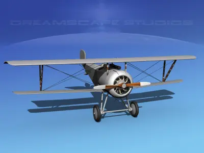 Nieuport 17  Bare Metal 3D model