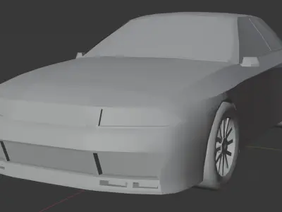 Low Poly gameready Nissan Skyline R32 Free low-poly 3D model